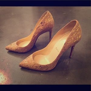 Christian Louboutin cork heels